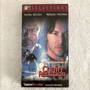 Reeves & Freeman in CHAIN REACTION on VHS
